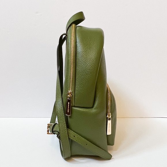 Michael Kors Erin Medium Backpack Pebbled Leather Evergreen main image 10